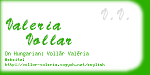 valeria vollar business card