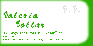 valeria vollar business card